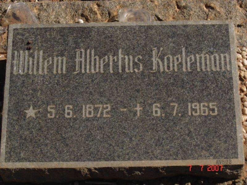 KOELEMAN Willem Albertus 1872-1965