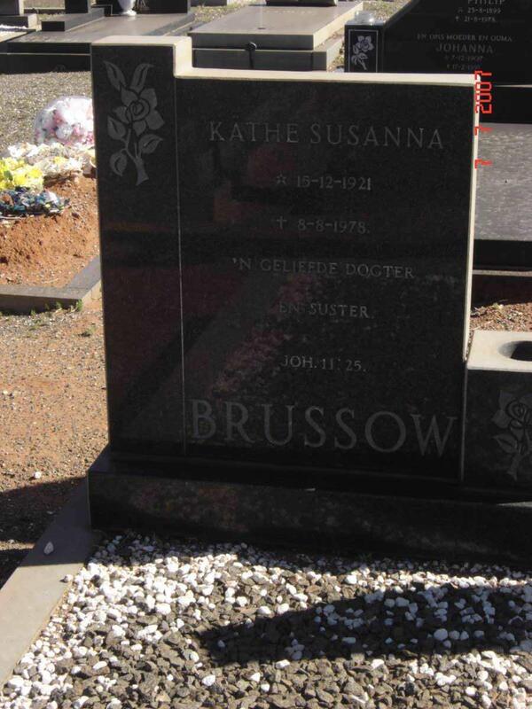 BRUSSOW Kathe Susanna 1921-1978