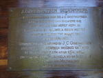 1. Gedenkplaat / Memorial plaque