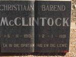 McCLINTOCK Christiaan Barend 1913-1981