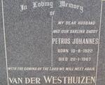 WESTHUIZEN Petrus Johannes, van der 1922-1967