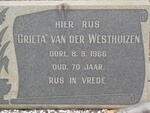 WESTHUIZEN Grieta, van der -1966