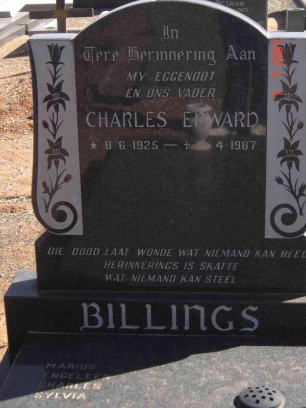 BILLINGS Charles Edward 1925-1987