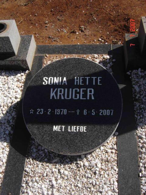 KRUGER Sonia Hette 1970-2007