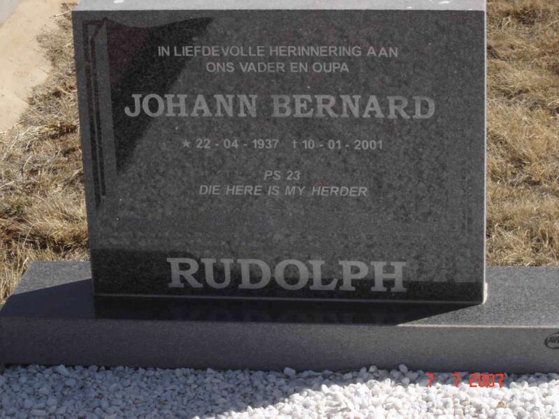 RUDOLPH Johann Bernard 1937-2001