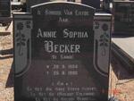 BECKER Annie Sophia nee DE LANGE 1904-1990