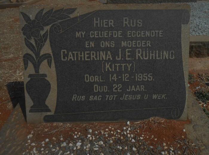 RÜHLING Catherina J.E. -1955