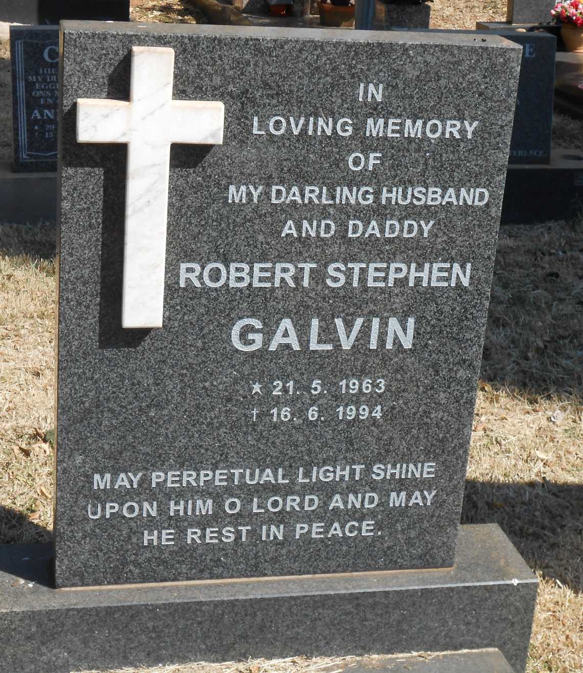 GALVIN Robert Stephen 1963-1994