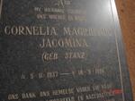 DUVENHAGE Cornelia Magrietha nee STANZ 1937-1996