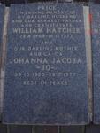 PRICE William Hatcher 1909-1972 & Johanna Jacoba 1920-1977
