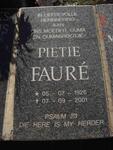 FAURE Pietie 1926-2001