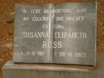 ROSS Susanna Elizabeth 1911-1963