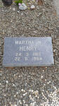 HENRY Martha M. 1913-1984