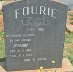 FOURIE Johanna 1915-1968