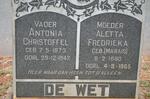 WET Antonia Christoffel, de 1873-1947 & Aletta Fredrieka MARAIS 1880-1965