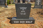 WALT Kitty, van der 1939-2004