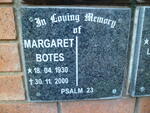 BOTES Margaret 1930-2000