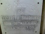 BRADBURY Elizabeth 1902-1986
