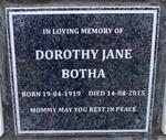 BOTHA Dorothy Jane 1919-2015