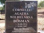 BOSMAN Cornelia Agatha Wilhelmina 1912-1997