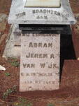 WIJK Abram Jeremia, van 18?5-1918