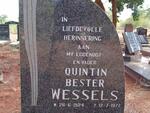 WESSELS Quintin Bester 1924-1977
