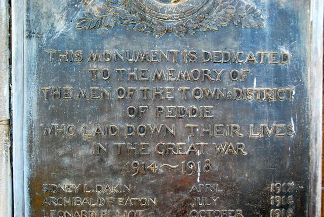 2. Memorial plaque - Great War 1914-1918