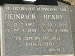 KLINGBIEL Henry 1925-1995 :: KLINGBIEL Heinrich 1967-1994