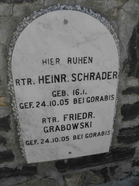 SCHRADER Heinr. -1905 :: GRABOWSKI Friedr. -1905