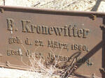 KRONEWITTER B. 1860-1904