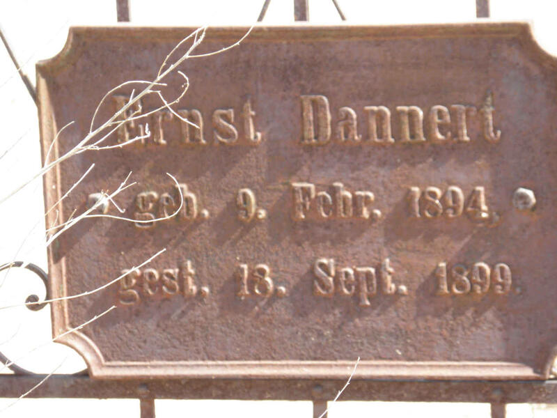 DANNERT Ernst 1894-1899