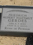 GERDES Friedrich Albert Hartmut 1930-2000