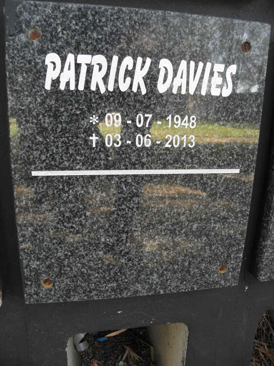 DAVIES Patrick 1948-2013