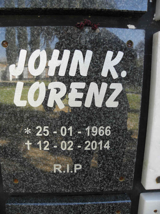 LORENZ John K. 1966-2014