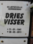 VISSER Dries 1941-2013