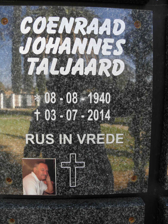 TALJAARD Coenraad Johannes 1940-2014