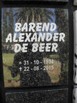 BEER Barend Alexander, de 1934-2015