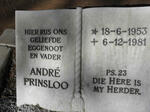 PRINSLOO Andre 1953-1981