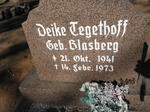TEGETHOFF Deike nee BLASBERG 1941-1973