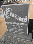 VERMEULEN Martha Louisa Maria 1889-1972