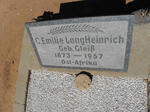 LANGHEINRICH C. Emilie nee GLEISS 1873-1957