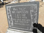 WILIAMSON Tilly 1912-1960