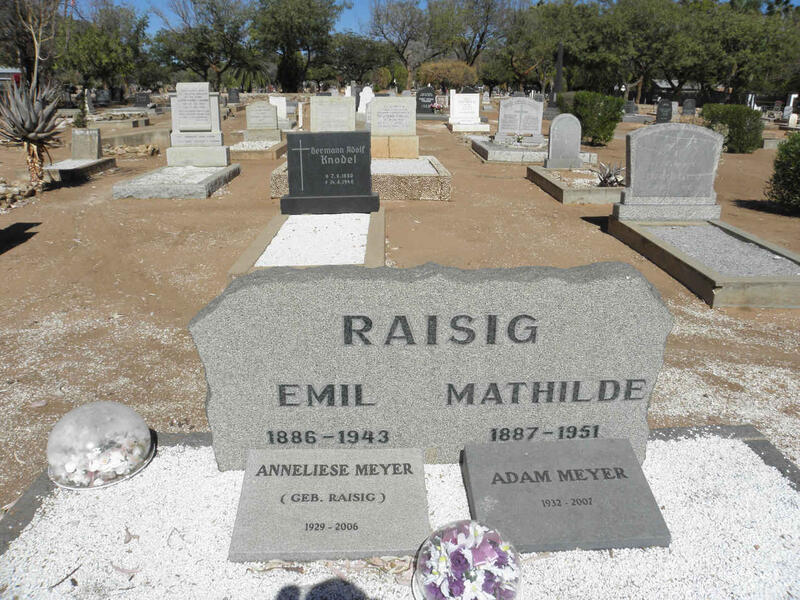 RAISIG Emil 1886-1943 & Mathilde 1887-1951