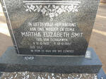SMIT Martha Elizabeth nee VAN SCHALKWYK 1901-1982