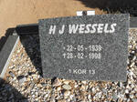WESSELS H.J. 1939-1998