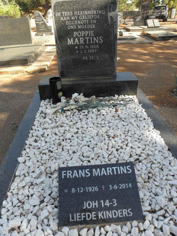 MARTINS Frans 1926-2014 & Poppie 1928-1987