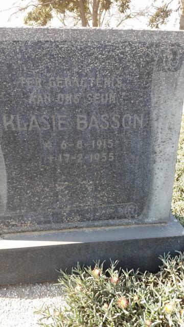 BASSON Klasie 1915-1955
