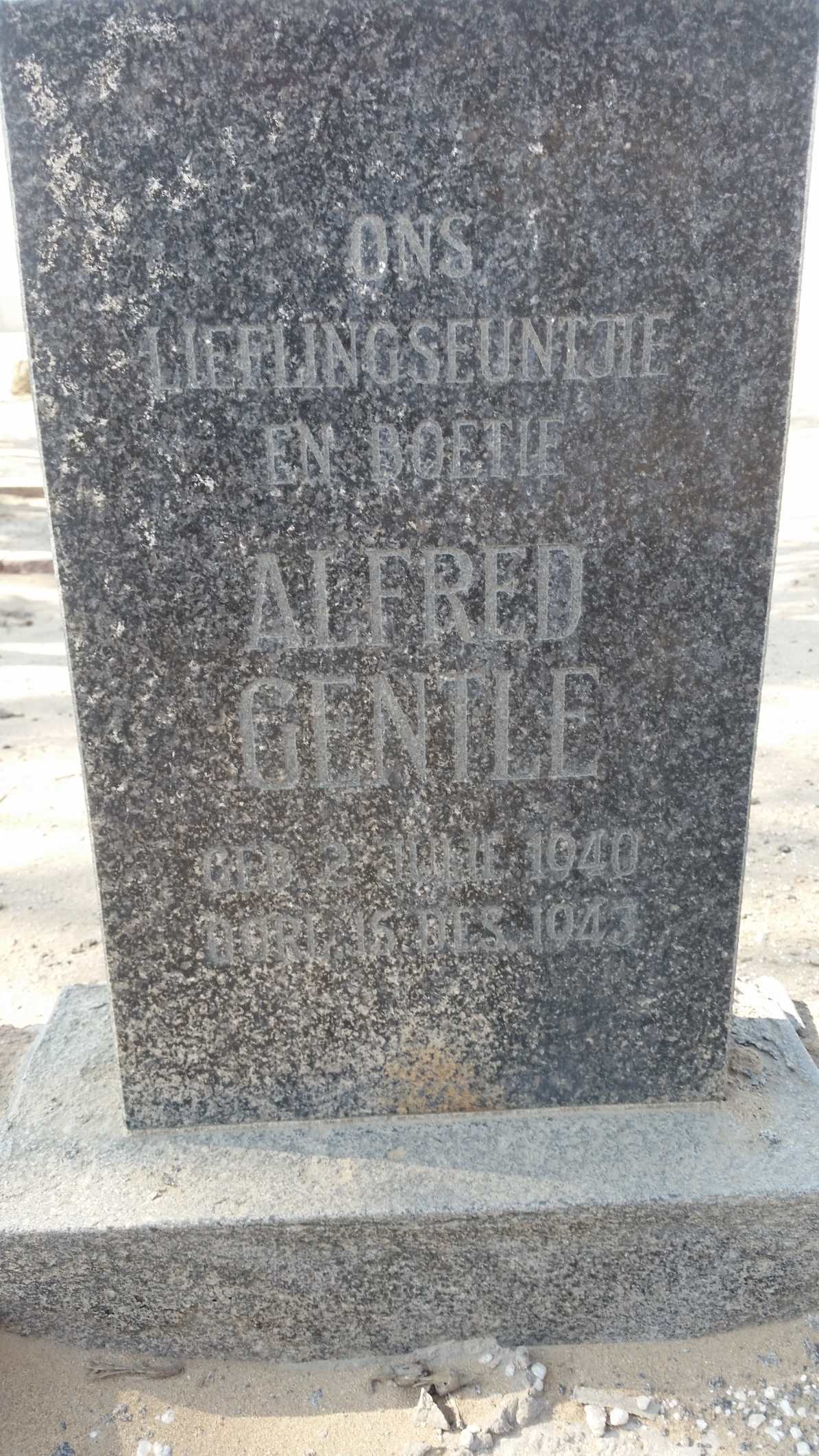 GENTLE Alfred 1940-1943