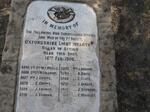 4. Oxfordshire Light Infantry - killed in action Feb.1900