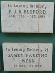 BEDFORD P.J.B. 1936-1994 :: WEBB James Harding 1926-1995